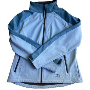 L.L. Bean Women’s Pathfinder Soft Shell Jacket Blue Two Tone Size XL